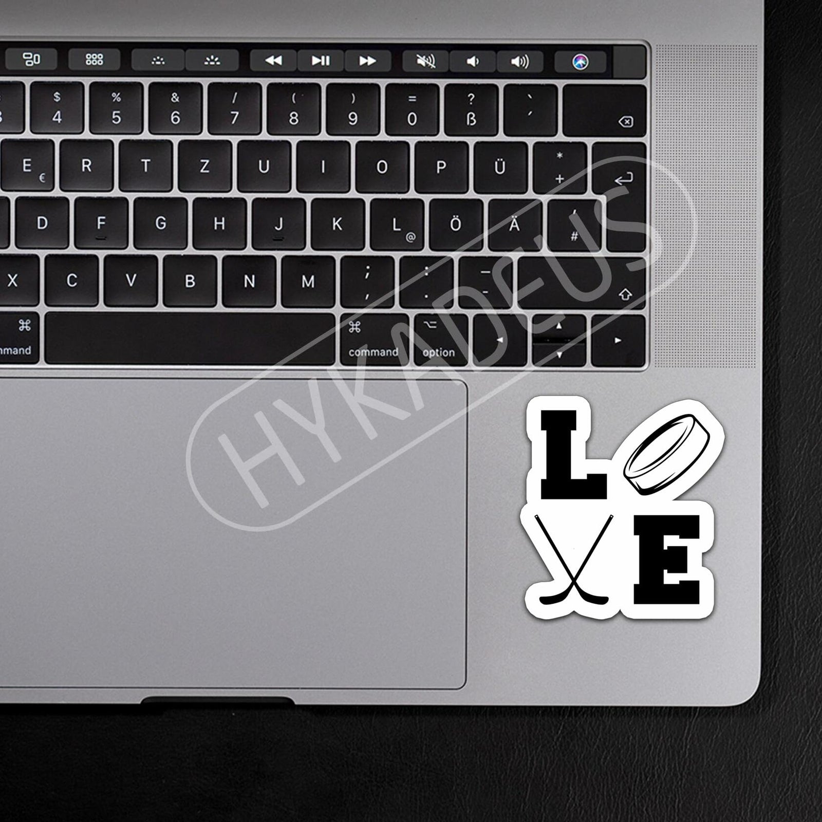 Love Hockey Stickers 3pcs Waterproof Vinyl Decals Laptop Bottle Helmet