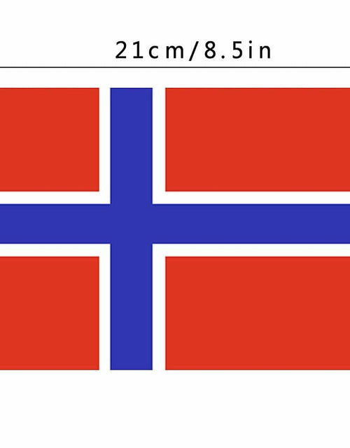 Load image into Gallery viewer, Norway String Flag Banner 16ft 20 Mini Flags 5.5x8.2in Party Decor

