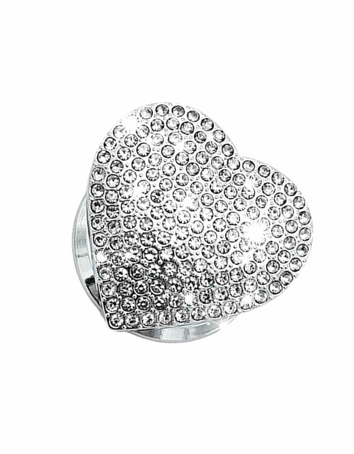 Load image into Gallery viewer, Heart-Shaped Car Engine Start Button Cover Bling Interior Decor White
