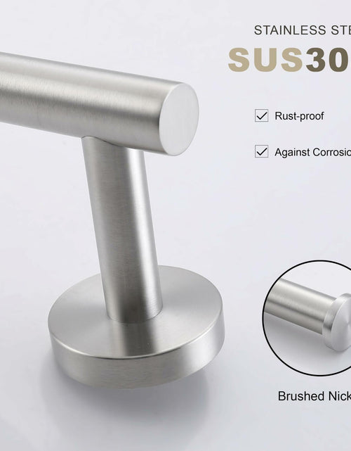 Load image into Gallery viewer, TASTOS Hand Towel Holder Brushed Gold Stainless Steel Wall Mounted 9in
