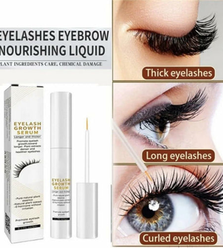 Eyelash Growth Serum for Longer, Fuller and Thicker Eyelashes black