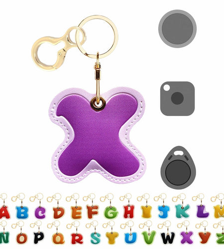 AirTag Leather Keychain Holder Case – Protective Apple Tracker Keyring
