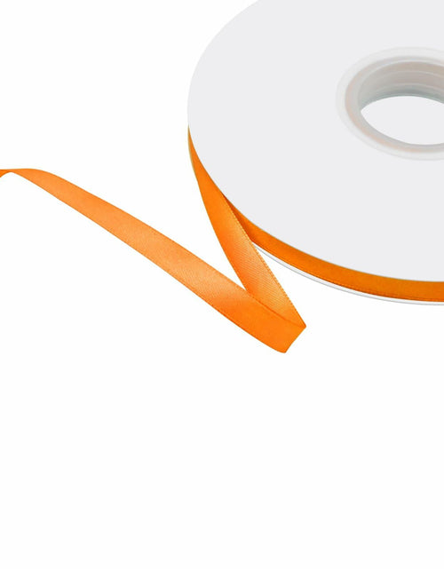 Load image into Gallery viewer, GTYBOVA 3/8" x 50 Yards Double Face Satin Ribbon Orange Polyester Crafts
