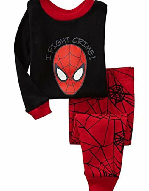 Load image into Gallery viewer, youenyou Toddler Boys Rocket Dinosaur Pajamas Long Sleeve Cotton PJs 3T
