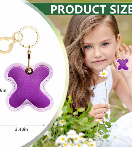 AirTag Leather Keychain Holder Case – Protective Apple Tracker Keyring
