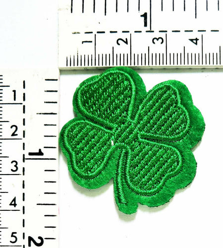 Set of 3 Lucky Leaf Clover Embroidery Patches – Iron-On/Sew-On Applique