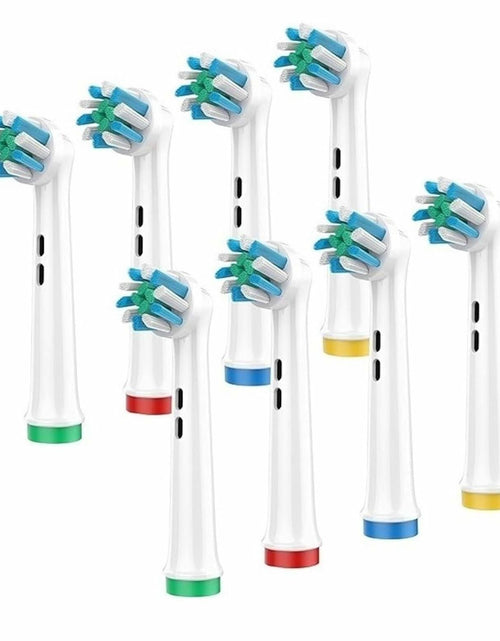 Load image into Gallery viewer, Toothbrush Replacement Heads 8-Pack Plaque Blast Twisted Bristle Oral B
