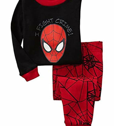 youenyou Toddler Boys Rocket Dinosaur Pajamas Long Sleeve Cotton Sleepwear