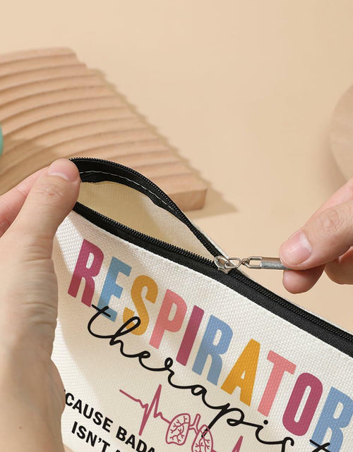 Load image into Gallery viewer, Funny Respiratory Therapist Makeup Bag Cosmetic Bag RT Gifts for Women
