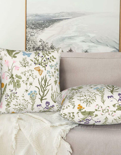 Load image into Gallery viewer, Yaemikoo 2PCS 18x18in Spring Sage Green Floral Pillow Covers Throw Pillow Cases
