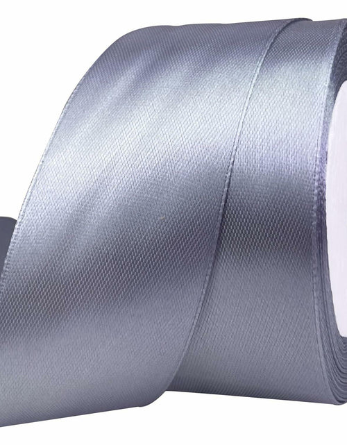 Load image into Gallery viewer, MEYIART 25 Yards 1.5" Silver Gray Satin Ribbon Wedding Gift Wrap Bows
