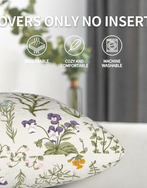 Load image into Gallery viewer, Yaemikoo 2PCS 18x18in Spring Sage Green Floral Pillow Covers Throw Pillow Cases
