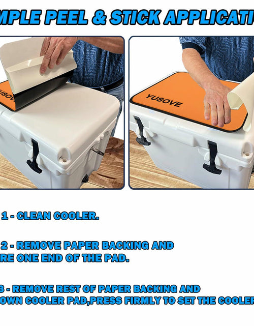 Load image into Gallery viewer, YUSOVE EVA Cooler Pad Mat for Tundra 35, Seadek Style, 3M Adhesive (Orange)
