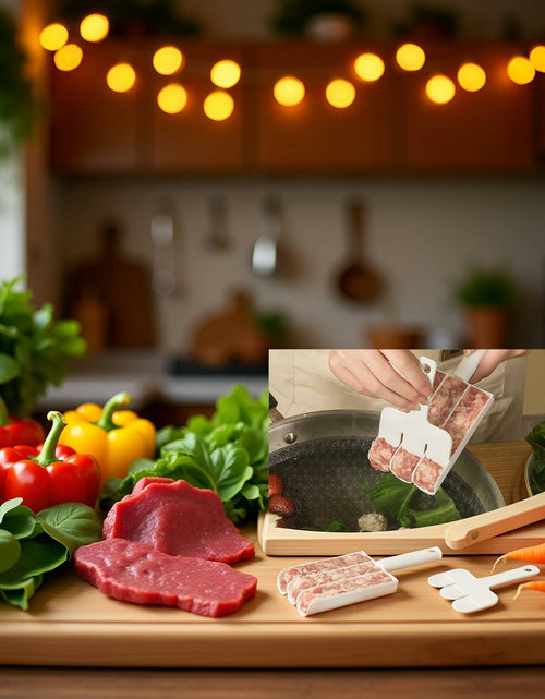 Load image into Gallery viewer, White Triple Meatball Maker Scoop Non-Stick Kitchen Fruit &amp; Vegetable Tools
