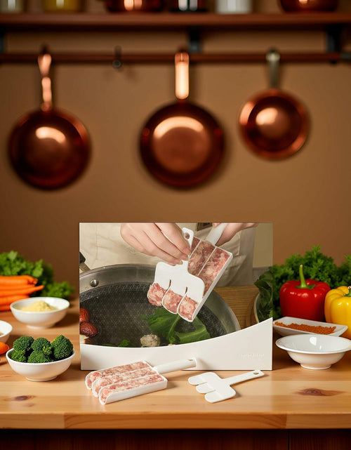 Load image into Gallery viewer, White Triple Meatball Maker Scoop Non-Stick Kitchen Fruit &amp; Vegetable Tools
