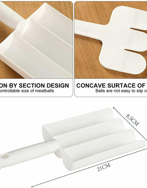 Load image into Gallery viewer, White Triple Meatball Maker Scoop Non-Stick Kitchen Fruit &amp; Vegetable Tools

