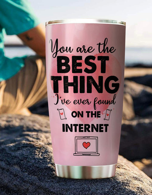 Load image into Gallery viewer, LPVLUX 20oz Stainless Steel Tumbler Funny Internet Quote Anniversary Gift
