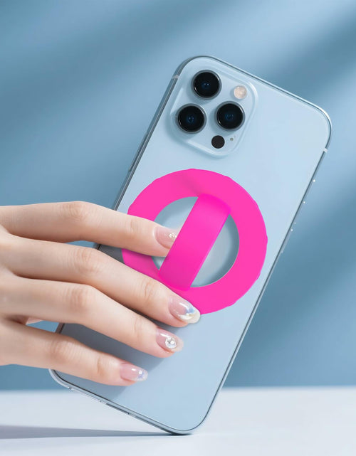 Load image into Gallery viewer, HZZADZXW Silicone Phone Grip Detachable Hand Holder Soft Loop Rose Red
