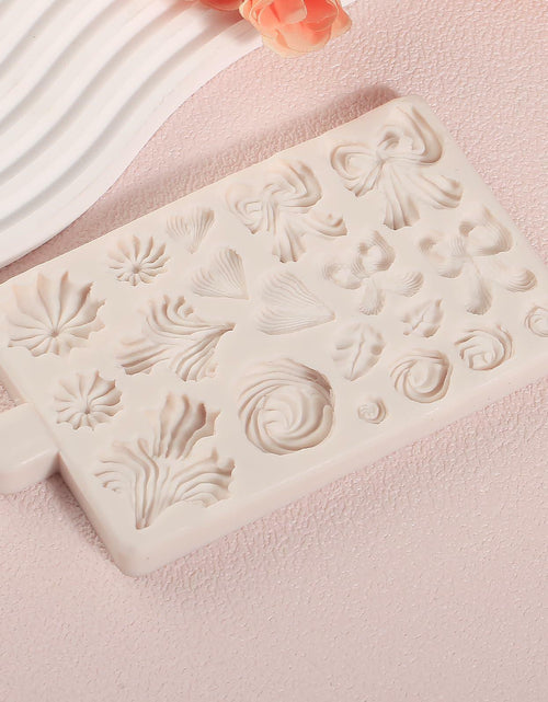 Load image into Gallery viewer, ICNYEKl Hemp Rope Fondant Mold Bohemian Tassel Silicone Cake Baking Decor
