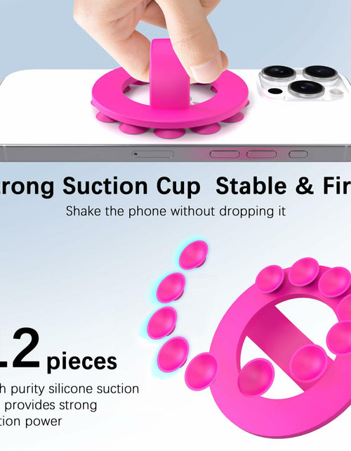 Load image into Gallery viewer, HZZADZXW Silicone Phone Grip Detachable Hand Holder Soft Loop Rose Red

