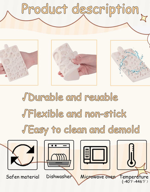 Load image into Gallery viewer, ICNYEKl Hemp Rope Fondant Mold Bohemian Tassel Silicone Cake Baking Decor
