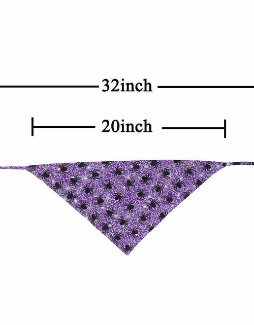 Load image into Gallery viewer, KZHAREEN 2 Pack Halloween Dog Bandana Reversible Triangle Scarf Large
