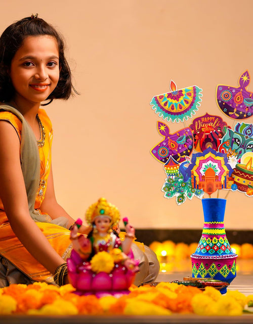 Load image into Gallery viewer, HOWAF 32pcs Diwali Table Decorations Centerpiece Sticks Photo Booth Props
