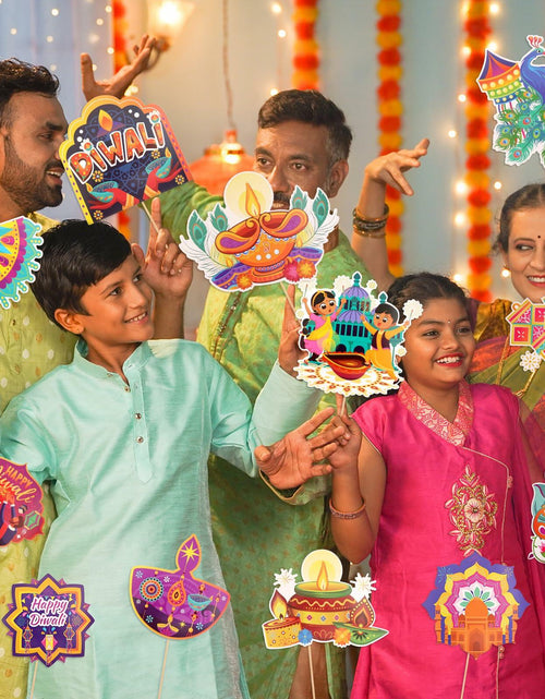 Load image into Gallery viewer, HOWAF 32pcs Diwali Table Decorations Centerpiece Sticks Photo Booth Props
