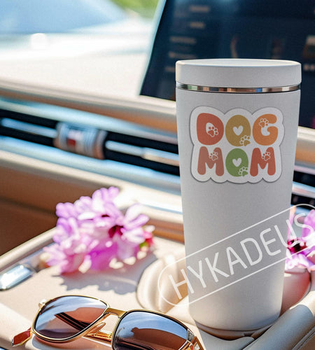 3PCS Dog Mom Stickers Waterproof Vinyl Decals 3"x2.3" Gift for Mom