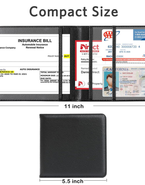 Load image into Gallery viewer, CoBak Car Registration &amp; Insurance Holder Glove Box Organizer for Documents
