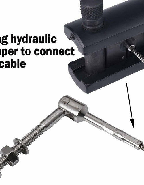 Load image into Gallery viewer, 1/8" T316 Stainless Steel Adjustable Cable Railing Kit for 1.5" Metal Post
