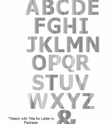 GG Grand General 94968 1 Inch Stainless Steel Letter V with Tape