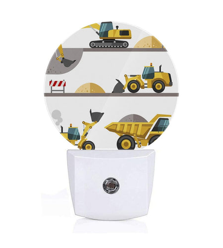 Axayaz Construction Truck Plug In Night Light LED Excavator Loader Lamp