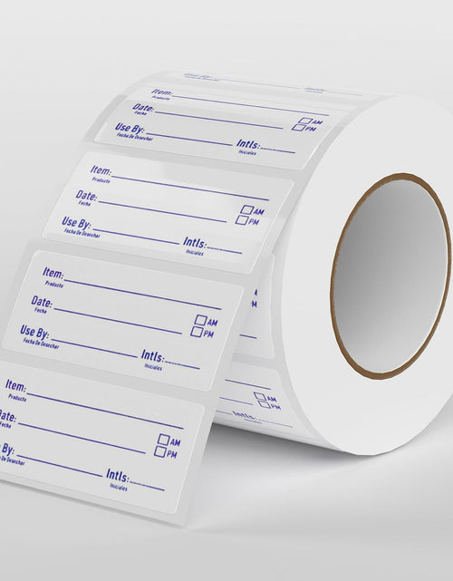 Load image into Gallery viewer, HSDCO Food Container Labels 2x1 Removable Freezer Stickers Blue 500pcs

