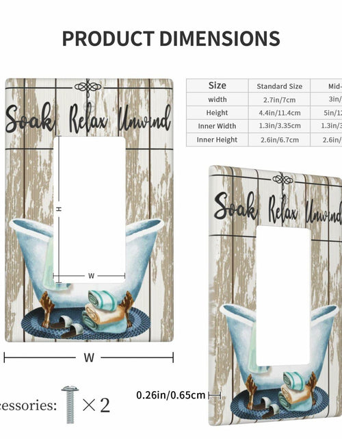 Load image into Gallery viewer, OHZOLLAN Inspirational Quote Rustic Barn Wood Single Rocker Light Switch Cover
