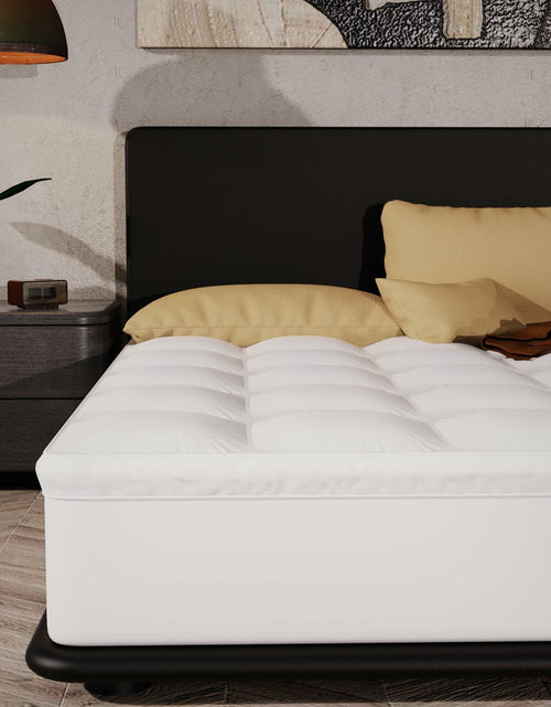 Load image into Gallery viewer, Epitex Mattress Topper Twin 3 Inch Thick Pillow Top Cooling White Size Twin
