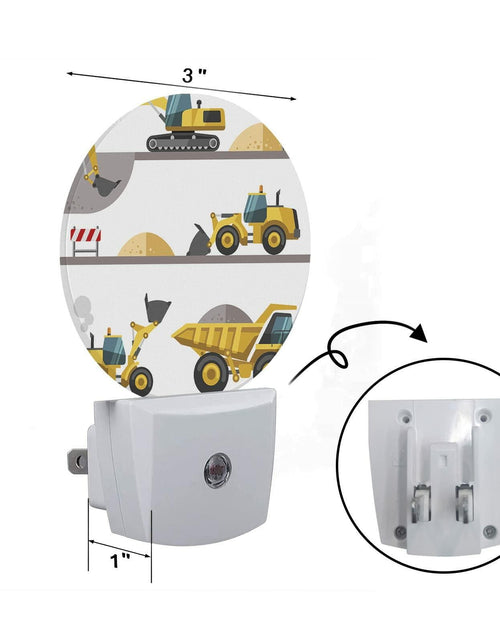 Load image into Gallery viewer, Axayaz Construction Truck Plug In Night Light LED Excavator Loader Lamp
