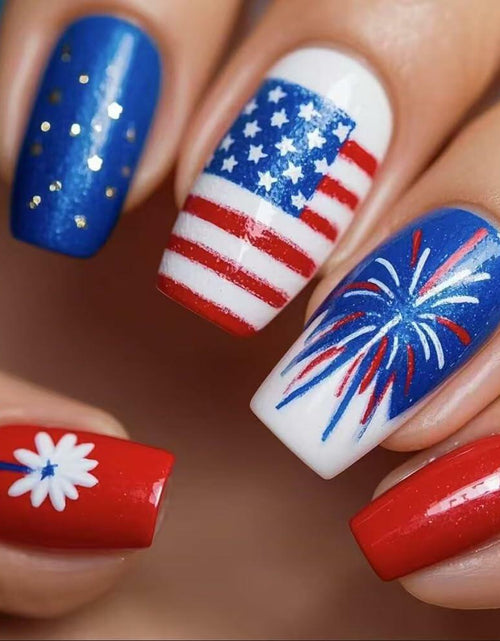 Load image into Gallery viewer, White French Tip Press On Nails Short Square Clear Pink Glossy 24 Pcs
