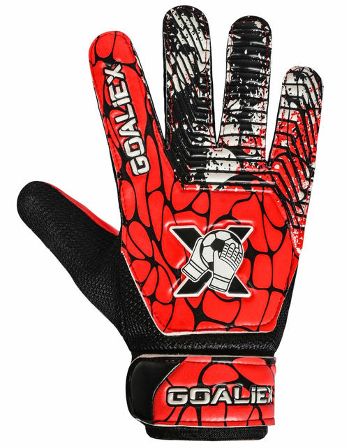 Load image into Gallery viewer, Soccer Goalie Gloves Youth Boys Double Wrist 4mm Super Grip Palm Size 3
