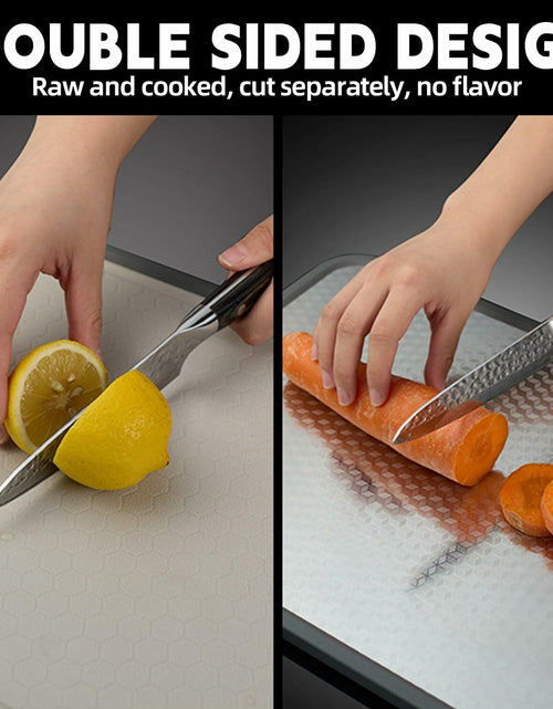 Load image into Gallery viewer, AOWBCGD Titanium Double Sided Stainless Steel Cutting Board 14x9.8
