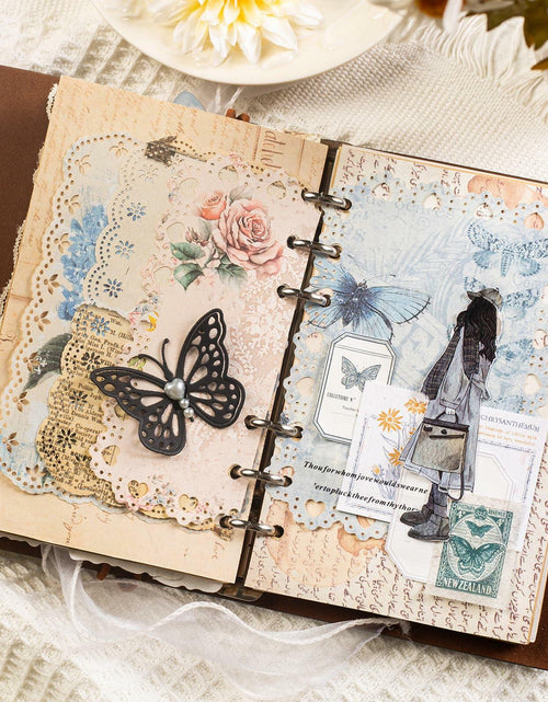 Load image into Gallery viewer, Naszonus Vintage Floral Scrapbook Paper Set 60 Sheets 4.2x6.7 Inch
