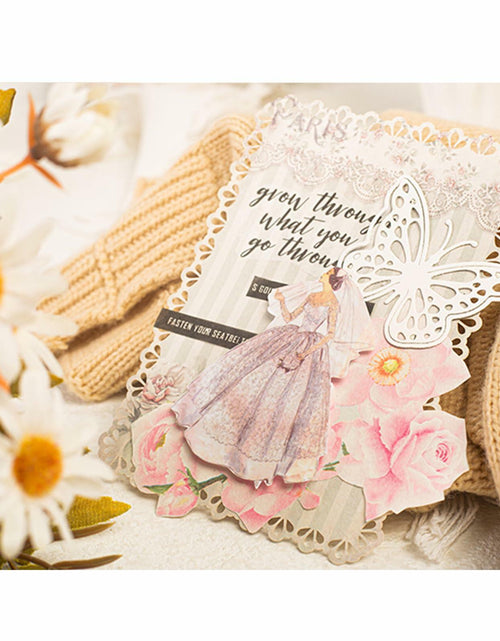 Load image into Gallery viewer, Naszonus Vintage Floral Scrapbook Paper Set 60 Sheets 4.2x6.7 Inch
