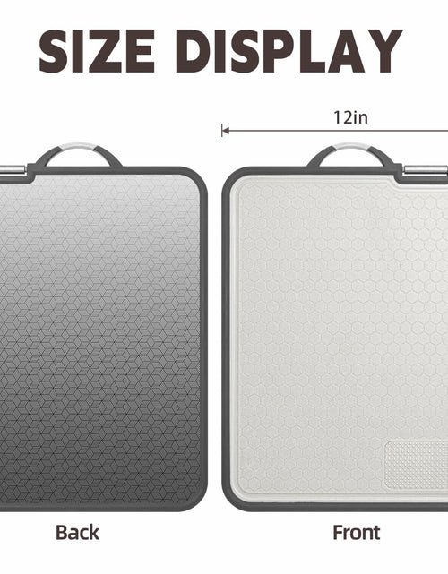 Load image into Gallery viewer, AOWBCGD Titanium Double Sided Stainless Steel Cutting Board 14x9.8
