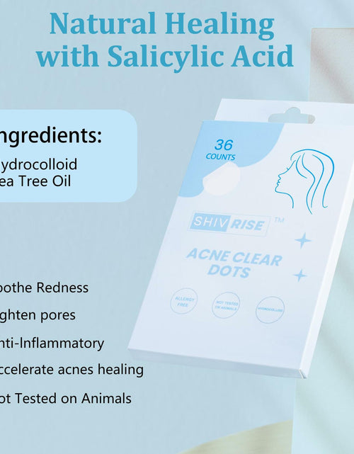 Load image into Gallery viewer, SHIVRISE Pimple Patch Hydrocolloid Acne Spot Cover Tea Tree Oil 36 Count
