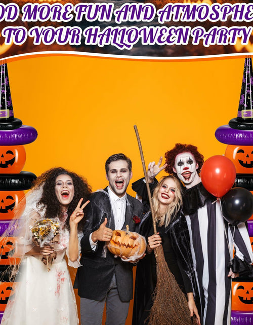 Load image into Gallery viewer, Lunmon Halloween Inflatable Ball Party Kit 24 Pcs Pumpkin Pool Floats
