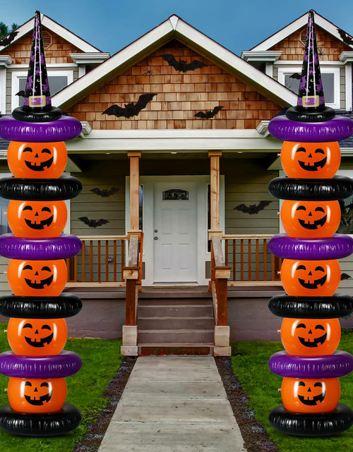 Load image into Gallery viewer, Lunmon Halloween Inflatable Ball Party Kit 24 Pcs Pumpkin Pool Floats
