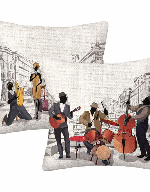 Load image into Gallery viewer, Boqpolu Movie Music Theme Pillow Covers Set of 2 18x18 Inch Multi-0006
