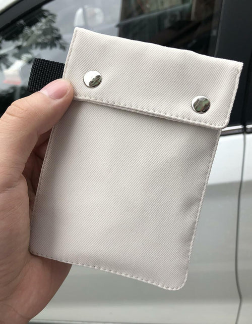 Load image into Gallery viewer, Faraday Bag for Key Fob RFID Signal Blocking Car Key Protector White
