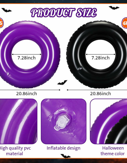 Load image into Gallery viewer, Lunmon Halloween Inflatable Ball Party Kit 24 Pcs Pumpkin Pool Floats
