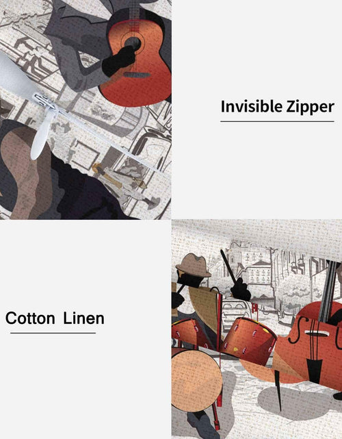 Load image into Gallery viewer, Boqpolu Movie Music Theme Pillow Covers Set of 2 18x18 Inch Multi-0006
